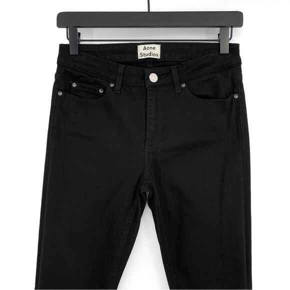 ACNE STUDIOS Skin 5 Skinny Jean Black 27 - Picture 2 of 9